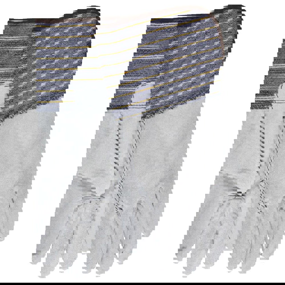 Gloves: Size L, Fleece-Lined, Cowhide